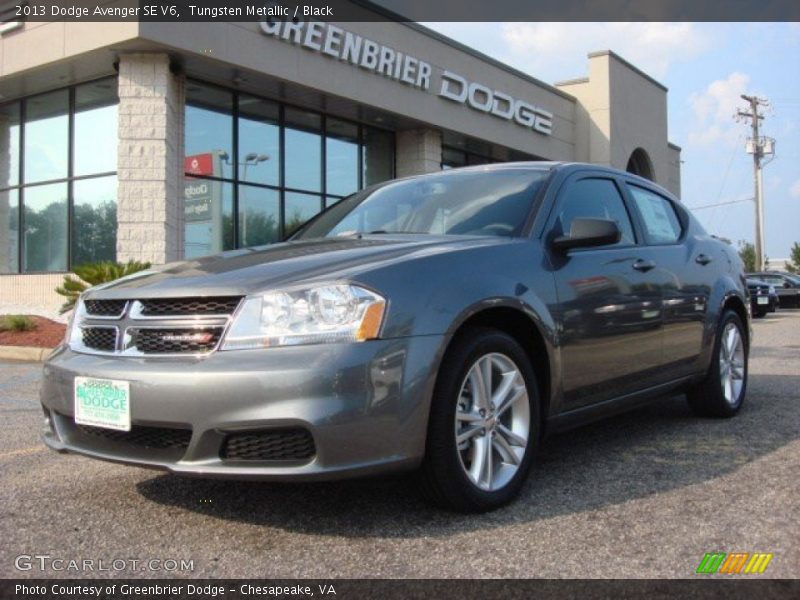 Tungsten Metallic / Black 2013 Dodge Avenger SE V6