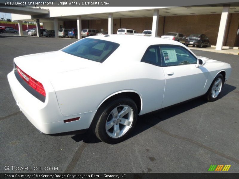 Bright White / Dark Slate Gray 2013 Dodge Challenger SXT