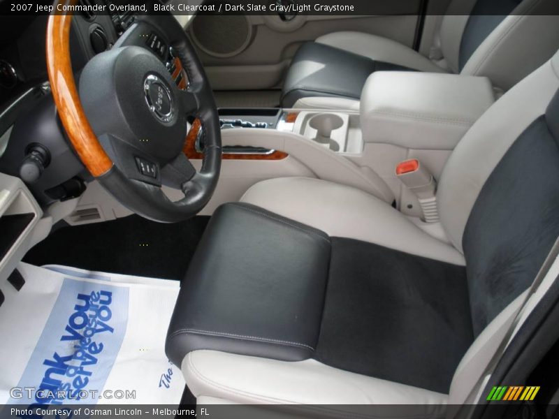Black Clearcoat / Dark Slate Gray/Light Graystone 2007 Jeep Commander Overland
