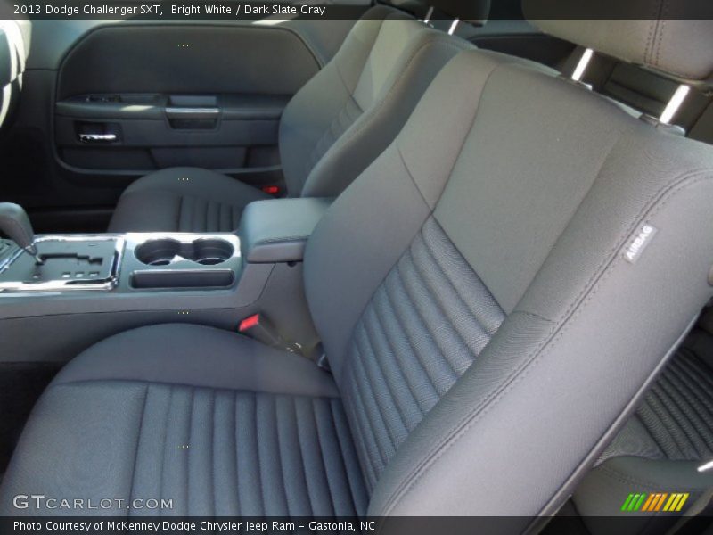 Bright White / Dark Slate Gray 2013 Dodge Challenger SXT