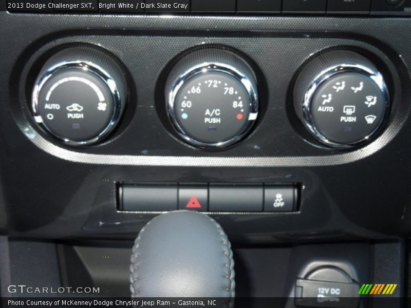 Bright White / Dark Slate Gray 2013 Dodge Challenger SXT