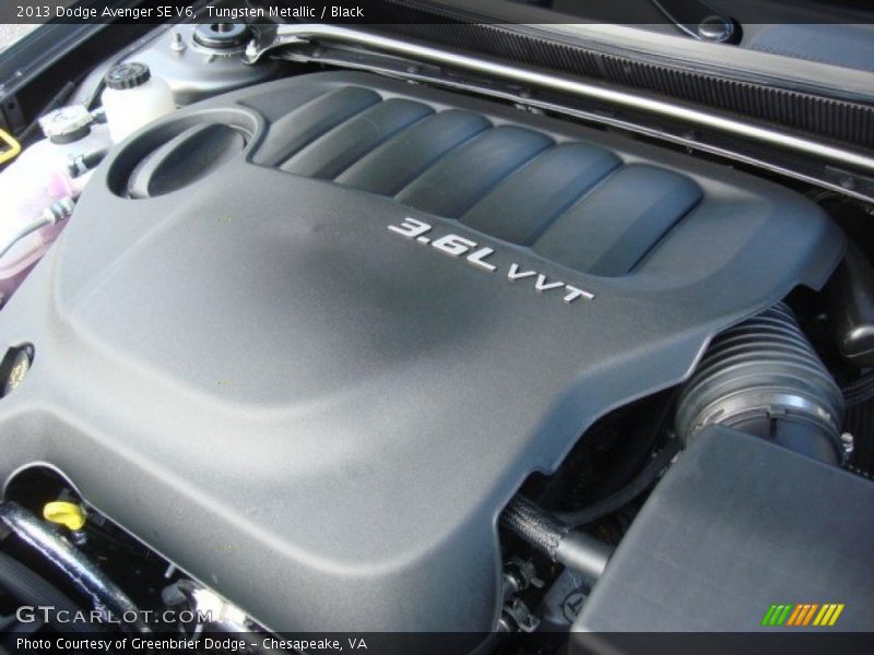 Tungsten Metallic / Black 2013 Dodge Avenger SE V6