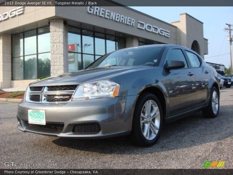 Tungsten Metallic / Black 2013 Dodge Avenger SE V6