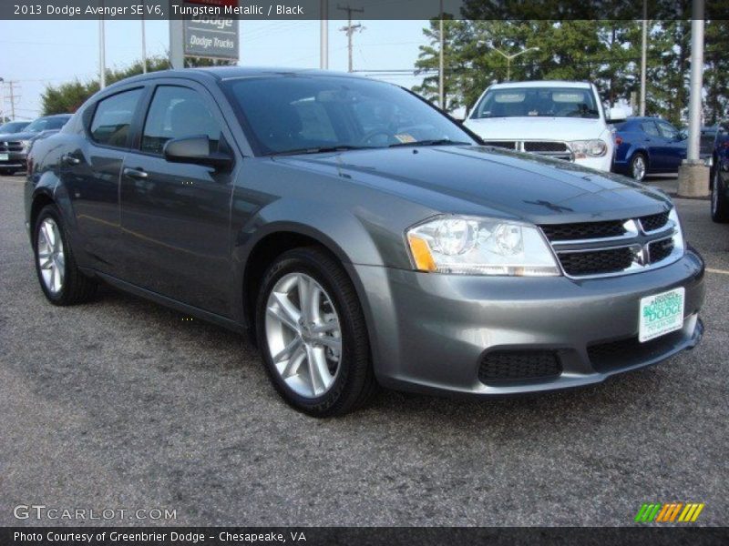 Tungsten Metallic / Black 2013 Dodge Avenger SE V6