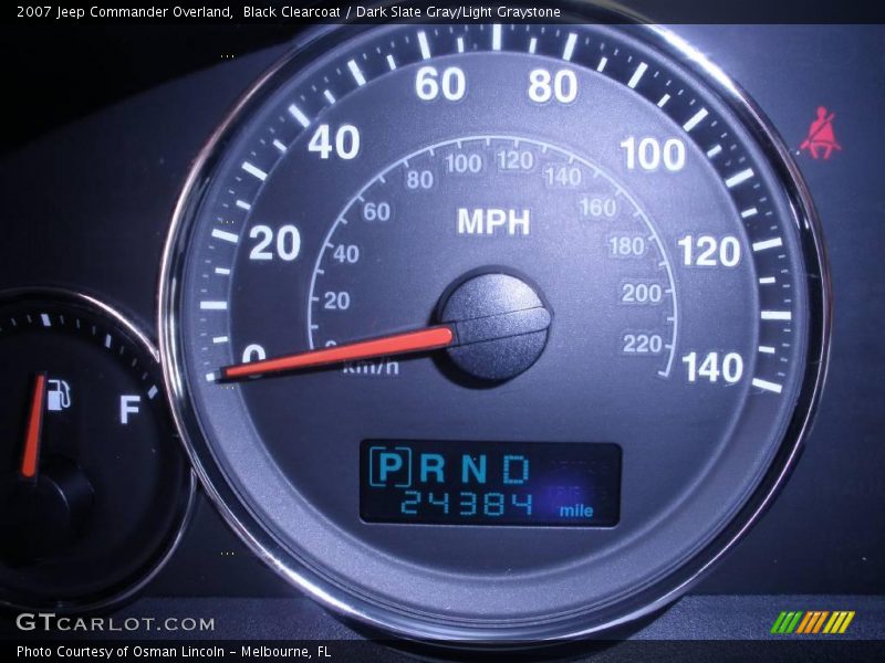 Black Clearcoat / Dark Slate Gray/Light Graystone 2007 Jeep Commander Overland