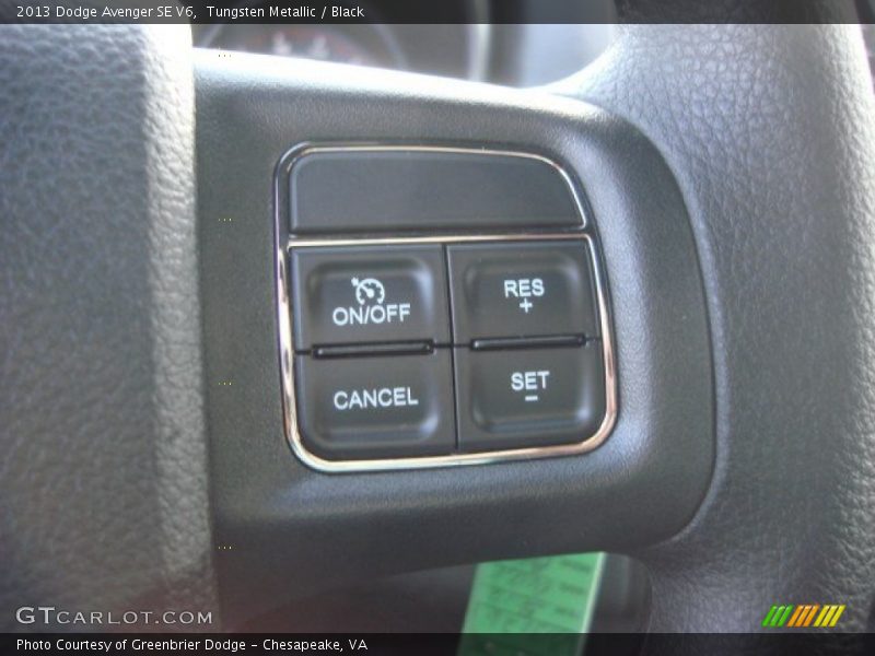Tungsten Metallic / Black 2013 Dodge Avenger SE V6