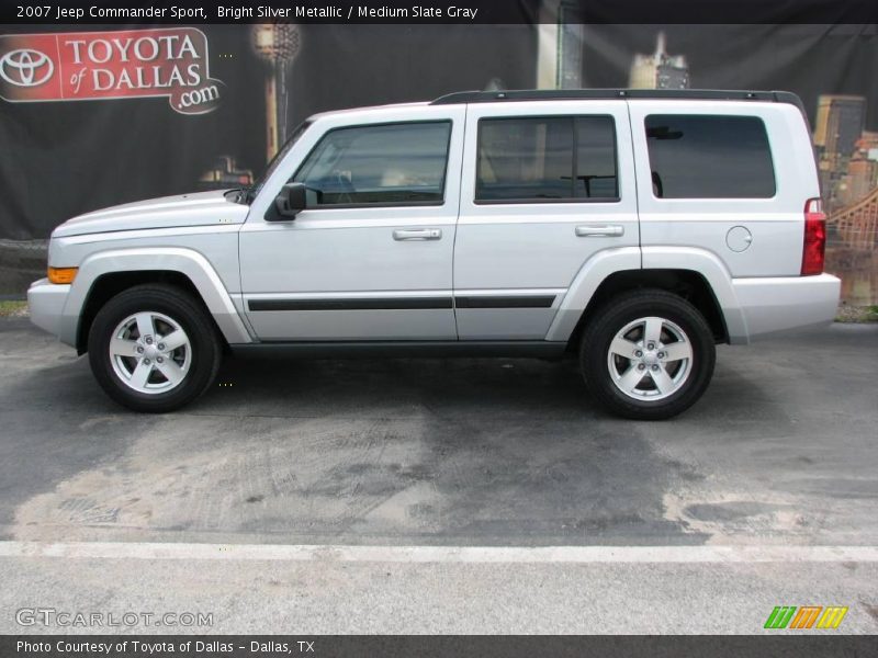 Bright Silver Metallic / Medium Slate Gray 2007 Jeep Commander Sport
