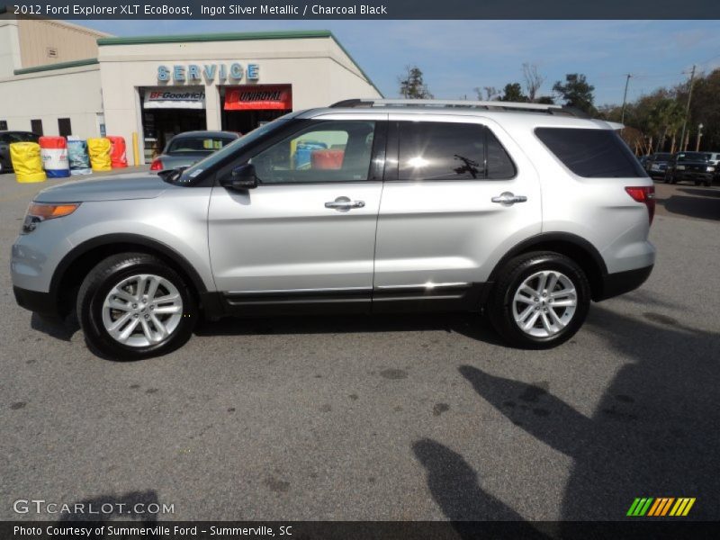 Ingot Silver Metallic / Charcoal Black 2012 Ford Explorer XLT EcoBoost