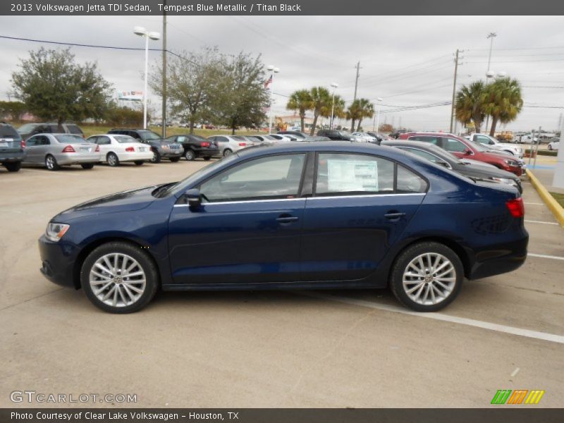 Tempest Blue Metallic / Titan Black 2013 Volkswagen Jetta TDI Sedan