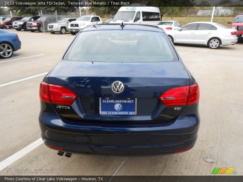 Tempest Blue Metallic / Titan Black 2013 Volkswagen Jetta TDI Sedan