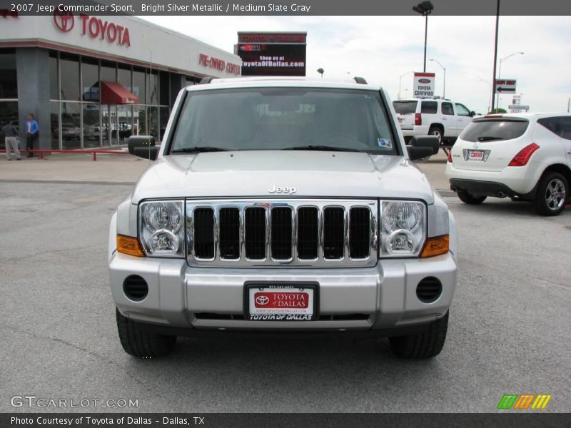 Bright Silver Metallic / Medium Slate Gray 2007 Jeep Commander Sport