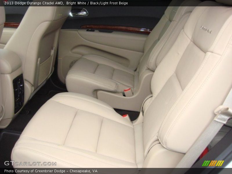 Bright White / Black/Light Frost Beige 2013 Dodge Durango Citadel AWD