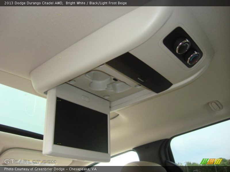 Bright White / Black/Light Frost Beige 2013 Dodge Durango Citadel AWD