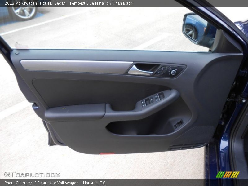 Tempest Blue Metallic / Titan Black 2013 Volkswagen Jetta TDI Sedan