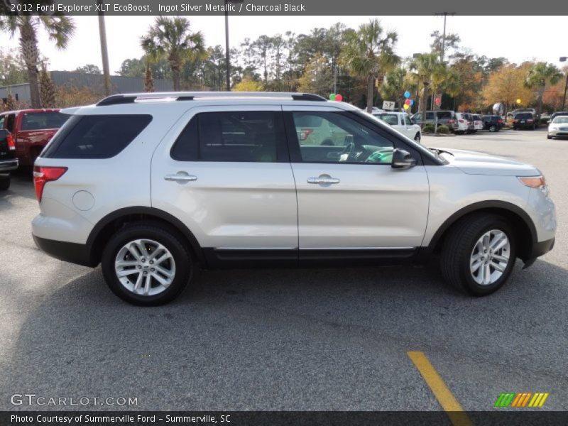 Ingot Silver Metallic / Charcoal Black 2012 Ford Explorer XLT EcoBoost