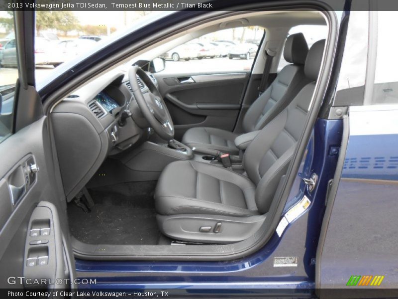 Tempest Blue Metallic / Titan Black 2013 Volkswagen Jetta TDI Sedan