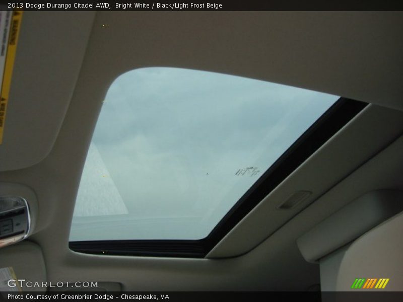 Bright White / Black/Light Frost Beige 2013 Dodge Durango Citadel AWD