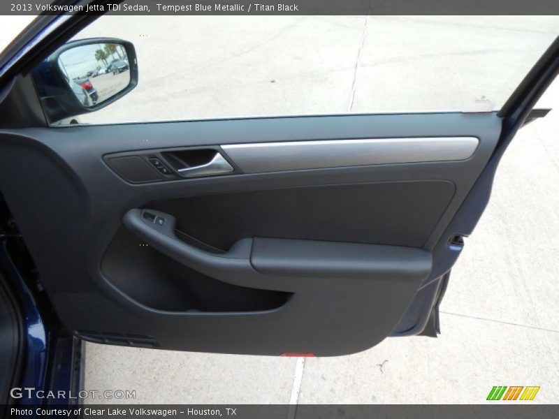 Tempest Blue Metallic / Titan Black 2013 Volkswagen Jetta TDI Sedan