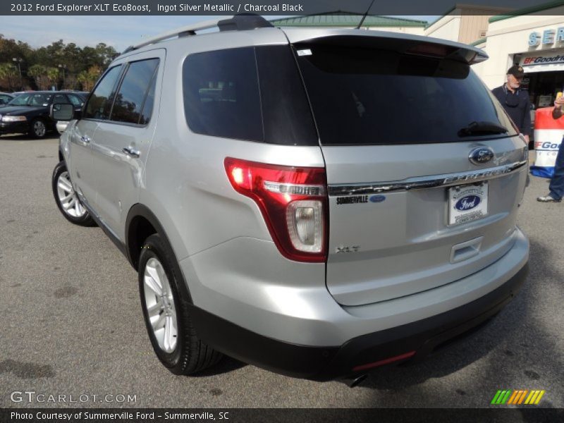 Ingot Silver Metallic / Charcoal Black 2012 Ford Explorer XLT EcoBoost