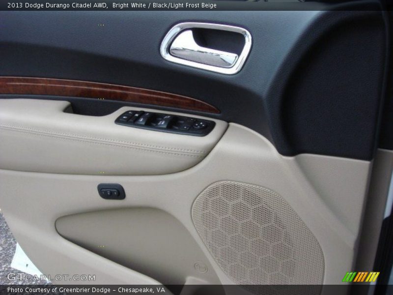 Bright White / Black/Light Frost Beige 2013 Dodge Durango Citadel AWD