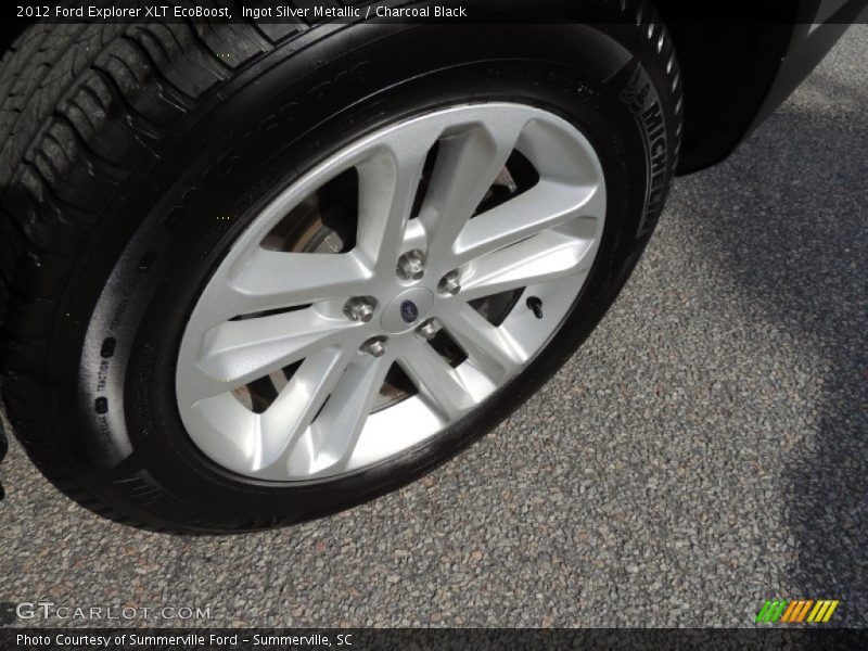 Ingot Silver Metallic / Charcoal Black 2012 Ford Explorer XLT EcoBoost