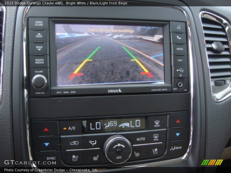 Bright White / Black/Light Frost Beige 2013 Dodge Durango Citadel AWD