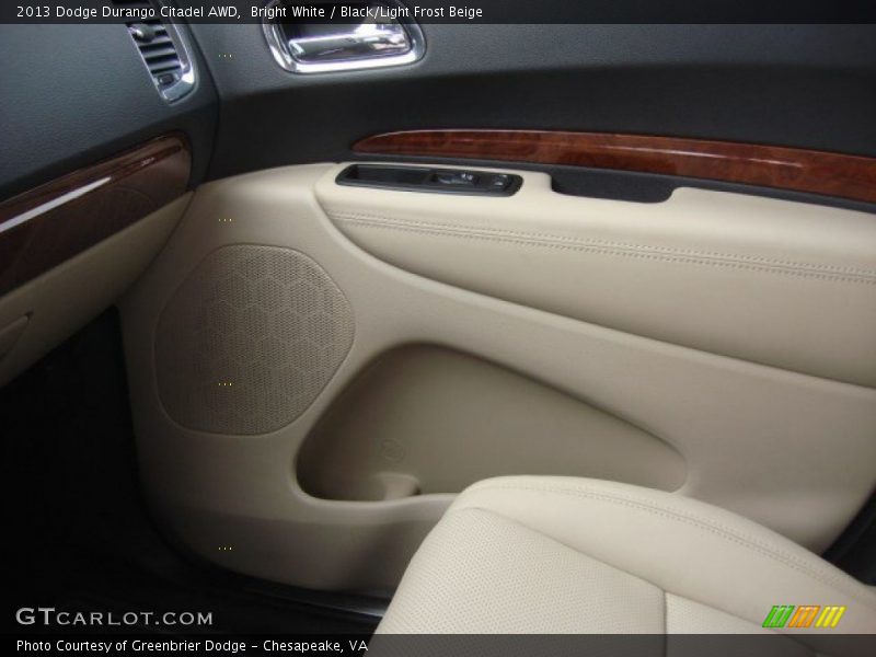 Bright White / Black/Light Frost Beige 2013 Dodge Durango Citadel AWD