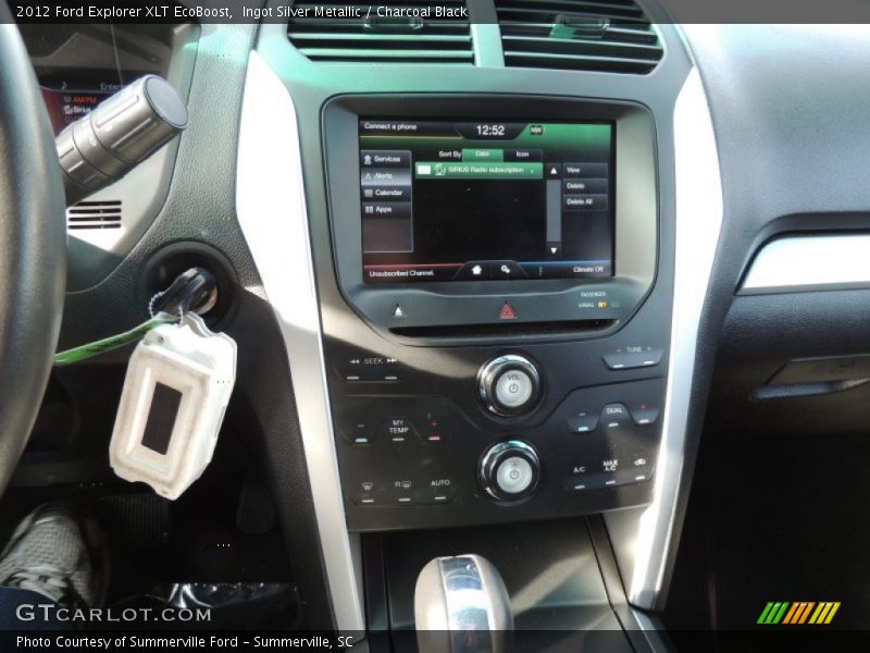 Ingot Silver Metallic / Charcoal Black 2012 Ford Explorer XLT EcoBoost