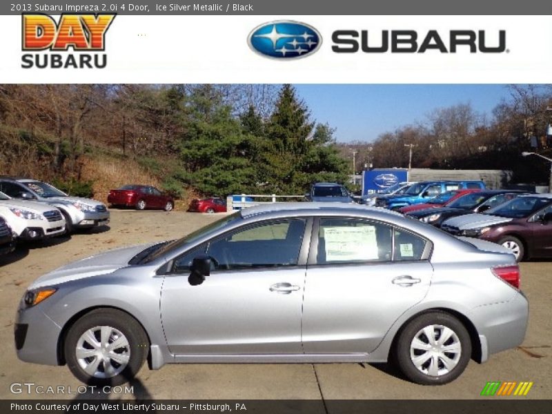 Ice Silver Metallic / Black 2013 Subaru Impreza 2.0i 4 Door