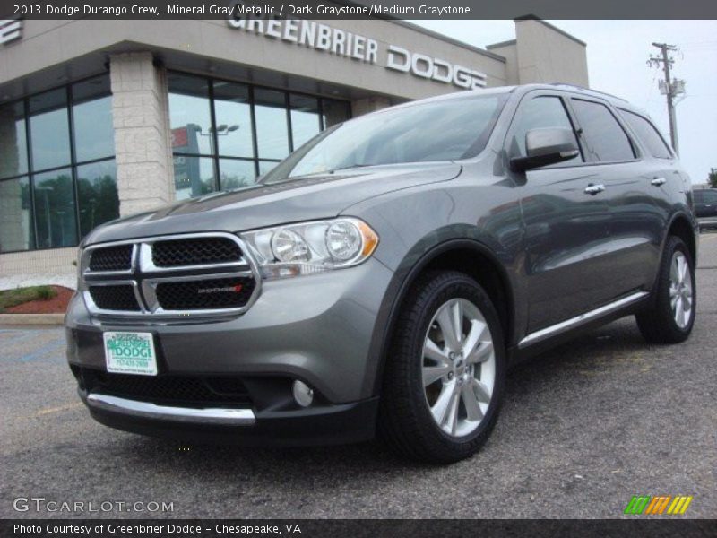 Mineral Gray Metallic / Dark Graystone/Medium Graystone 2013 Dodge Durango Crew