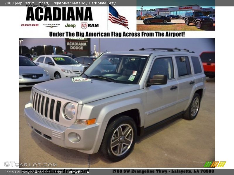 Bright Silver Metallic / Dark Slate Gray 2008 Jeep Patriot Limited