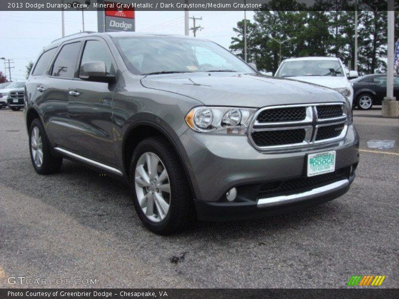 Mineral Gray Metallic / Dark Graystone/Medium Graystone 2013 Dodge Durango Crew