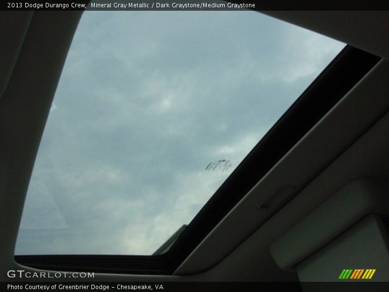 Sunroof of 2013 Durango Crew