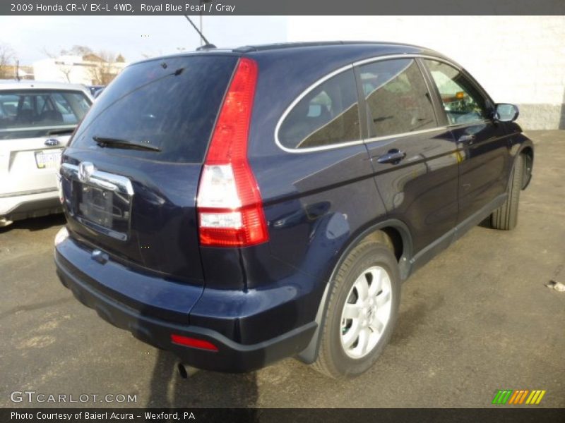 Royal Blue Pearl / Gray 2009 Honda CR-V EX-L 4WD