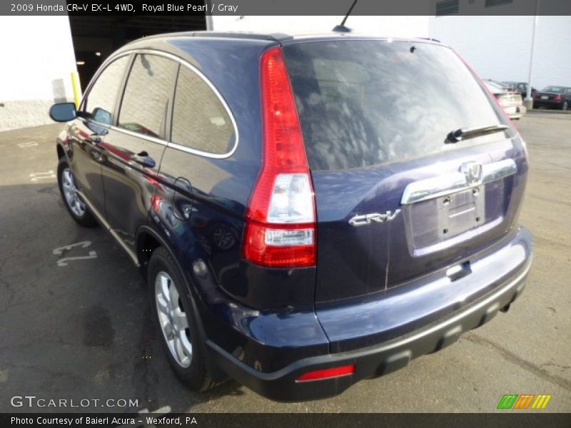 Royal Blue Pearl / Gray 2009 Honda CR-V EX-L 4WD