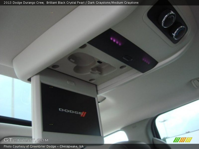 Brilliant Black Crystal Pearl / Dark Graystone/Medium Graystone 2013 Dodge Durango Crew