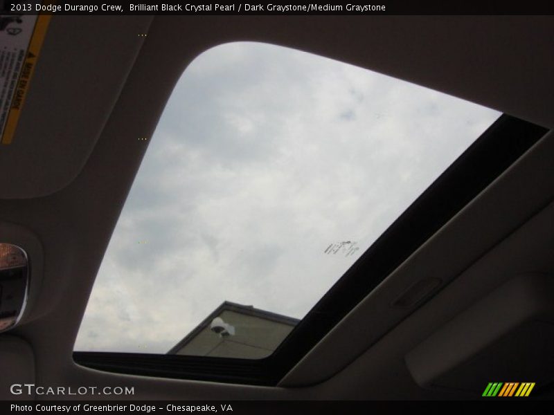 Brilliant Black Crystal Pearl / Dark Graystone/Medium Graystone 2013 Dodge Durango Crew