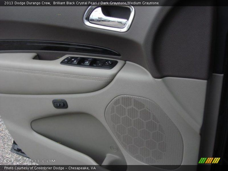 Brilliant Black Crystal Pearl / Dark Graystone/Medium Graystone 2013 Dodge Durango Crew