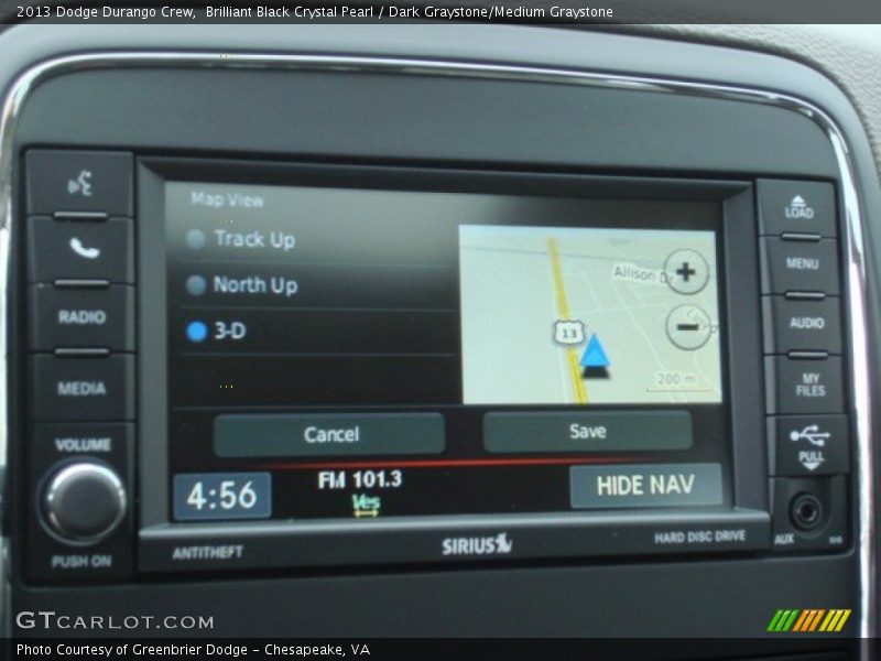 Brilliant Black Crystal Pearl / Dark Graystone/Medium Graystone 2013 Dodge Durango Crew