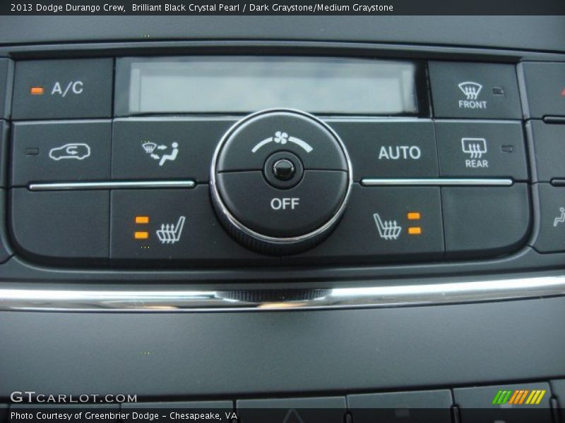 Brilliant Black Crystal Pearl / Dark Graystone/Medium Graystone 2013 Dodge Durango Crew
