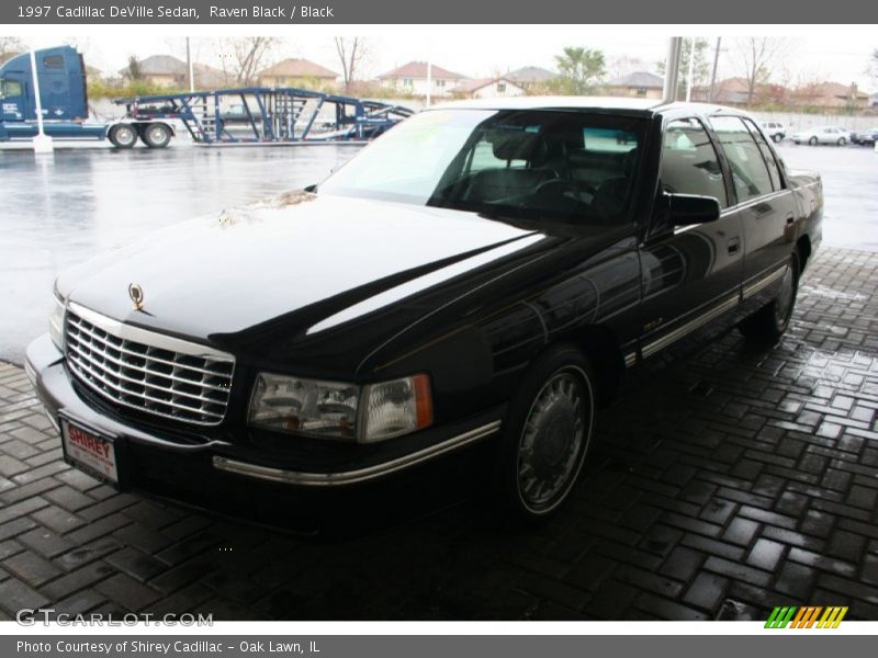 Raven Black / Black 1997 Cadillac DeVille Sedan