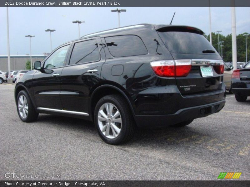 Brilliant Black Crystal Pearl / Black 2013 Dodge Durango Crew
