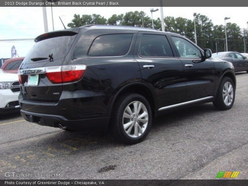 Brilliant Black Crystal Pearl / Black 2013 Dodge Durango Crew