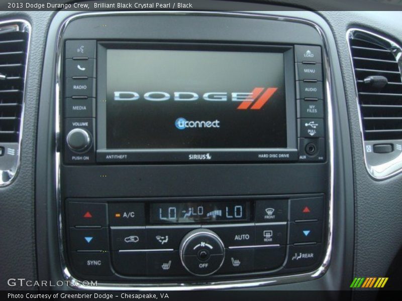 Brilliant Black Crystal Pearl / Black 2013 Dodge Durango Crew