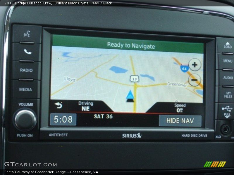 Brilliant Black Crystal Pearl / Black 2013 Dodge Durango Crew