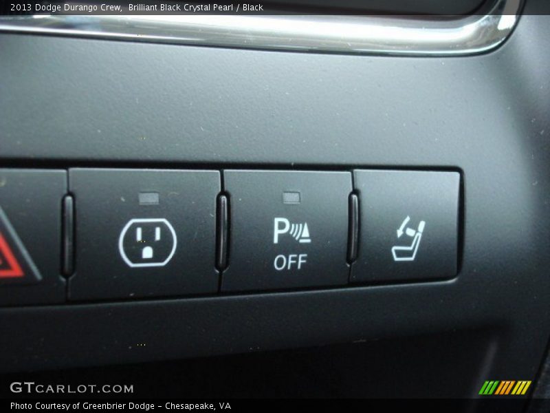 Brilliant Black Crystal Pearl / Black 2013 Dodge Durango Crew