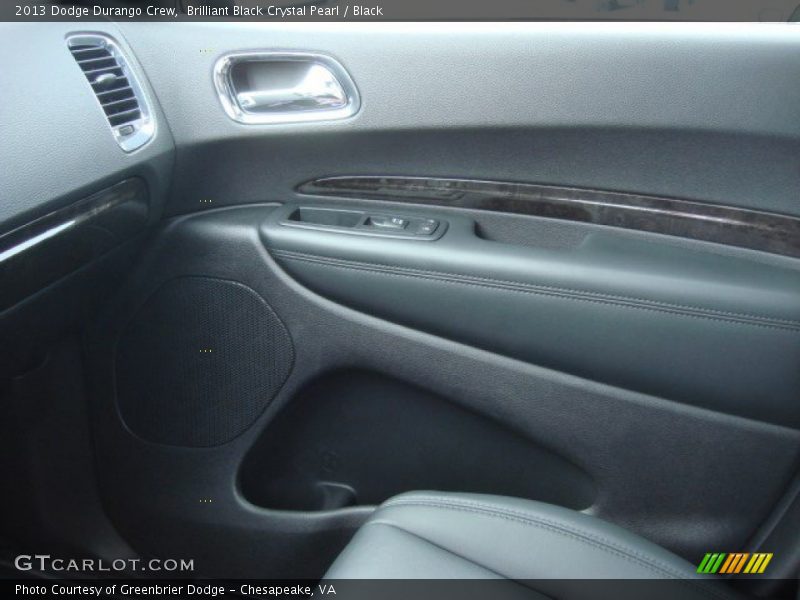 Brilliant Black Crystal Pearl / Black 2013 Dodge Durango Crew