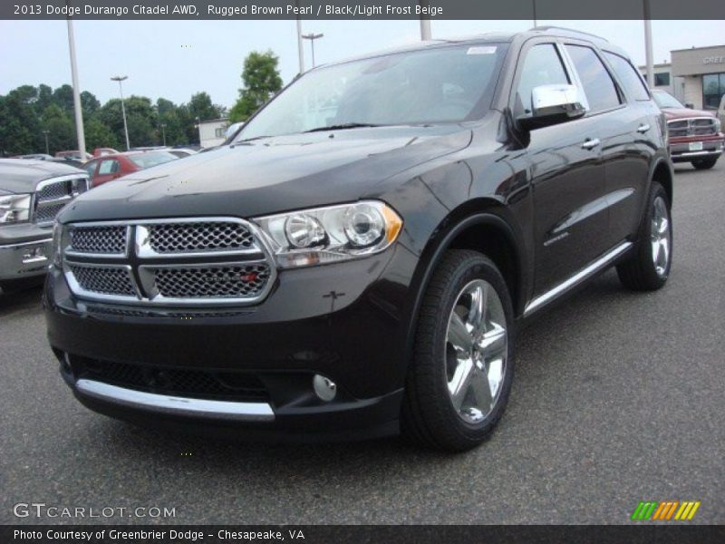 Rugged Brown Pearl / Black/Light Frost Beige 2013 Dodge Durango Citadel AWD