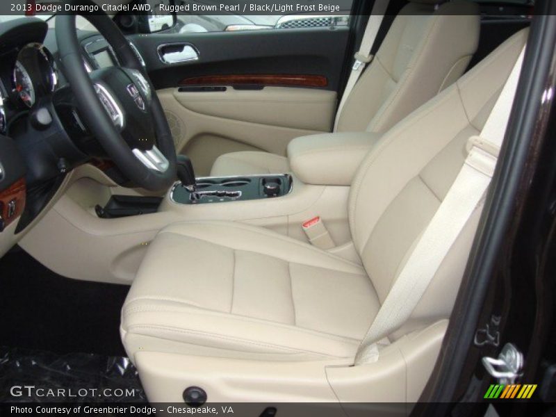 Rugged Brown Pearl / Black/Light Frost Beige 2013 Dodge Durango Citadel AWD