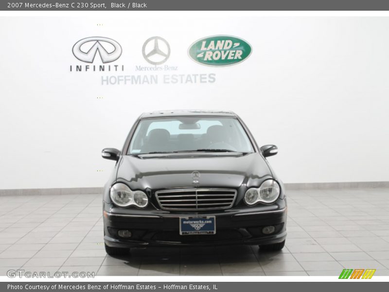 Black / Black 2007 Mercedes-Benz C 230 Sport